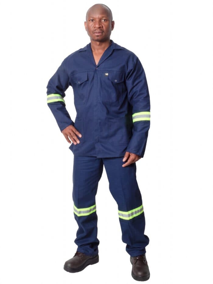 J54 100% Cotton Premium Suit with Reflective Tape
