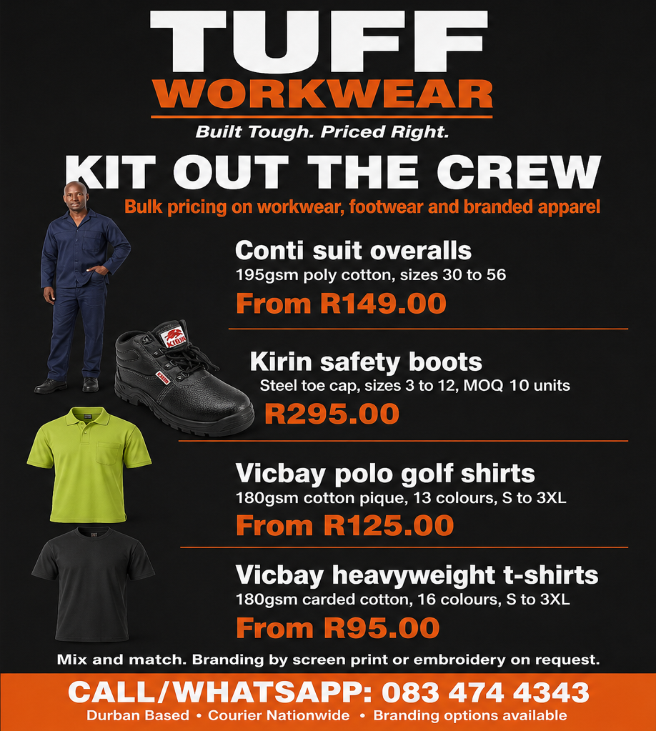 Kit out the crew — Tuff Workwear range overview